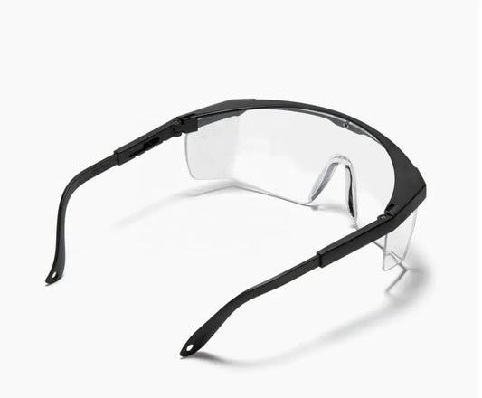 Safety Glasses Adjustable Arms Full Coverage Lens Lab Construction Production Plant